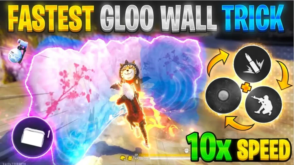 Free Fire Fast Gloo Wall Trick