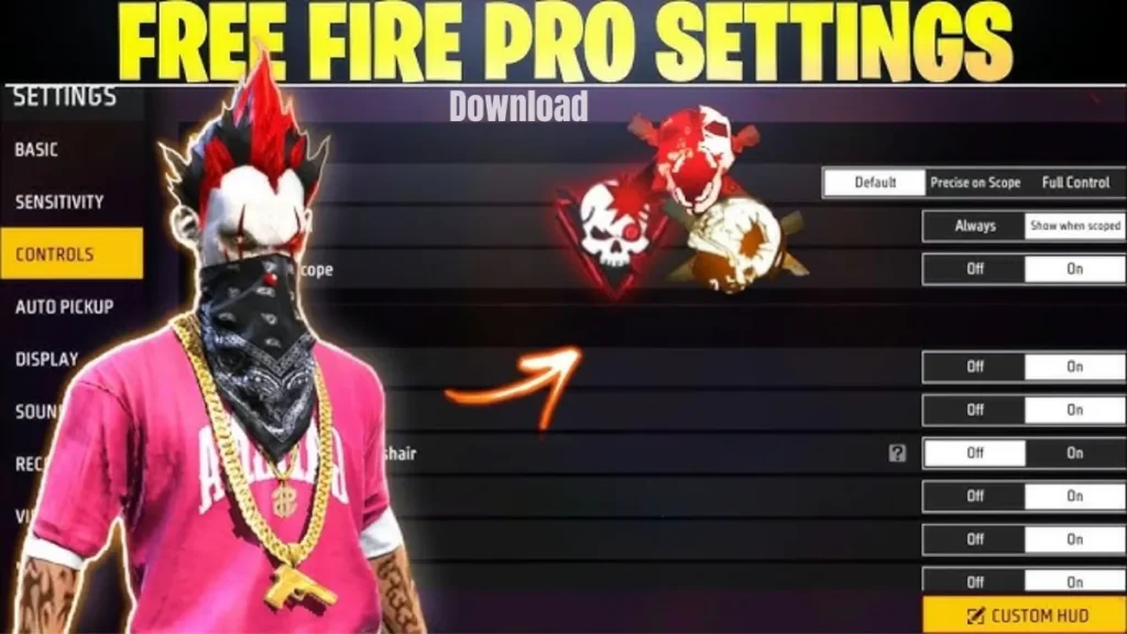 Free Fire Pro Settings File Download