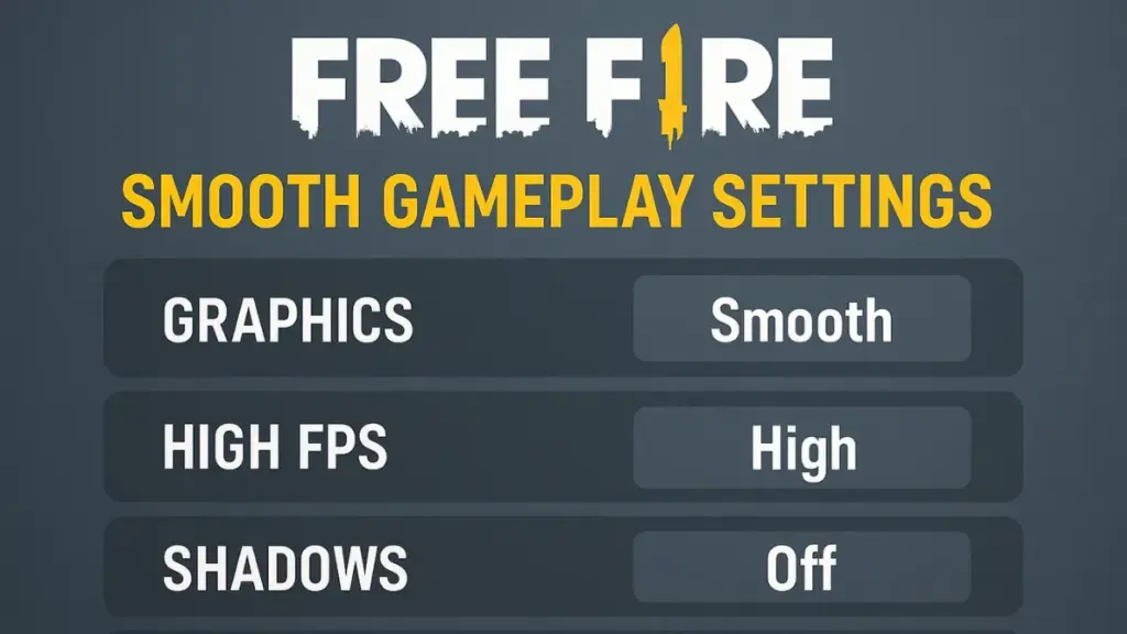 Free Fire Smooth Gameplay Settings